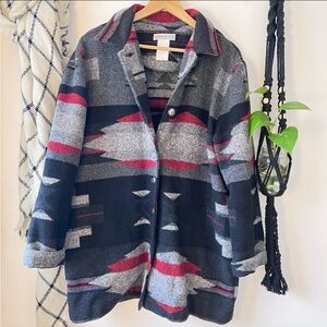 Vintage 90s Northern Isles Western Wool Blend Jacket